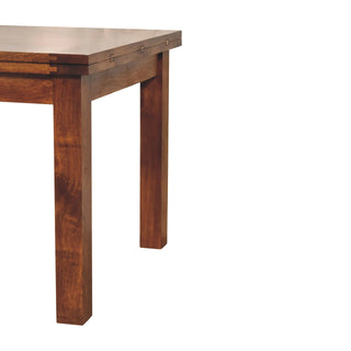 Butterfly Extendable Dining Table in Mango Wood with Chestnut Finish