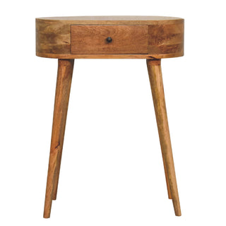 Albion 1 Drawer Side Table, Oak Finish