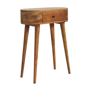 Albion 1 Drawer Side Table, Oak Finish