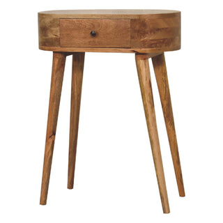 Albion 1 Drawer Side Table, Oak Finish