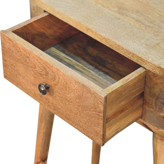 Albion 1 Drawer Side Table, Oak Finish