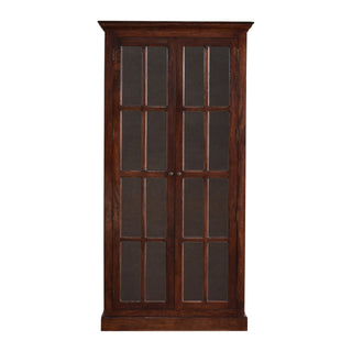 Glazed Cabinet, Cherry Finish