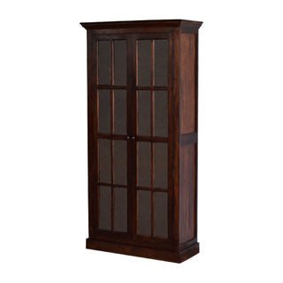 Glazed Cabinet, Cherry Finish