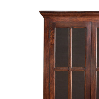 Glazed Cabinet, Cherry Finish