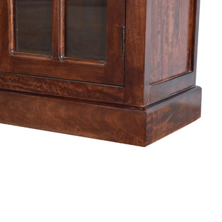 Glazed Cabinet, Cherry Finish