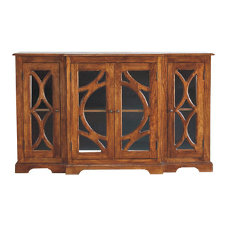 Glazed Carved Sideboard, Chestnut