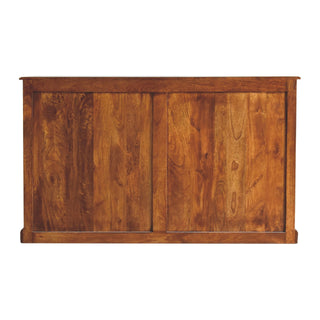 Glazed Carved Sideboard, Chestnut