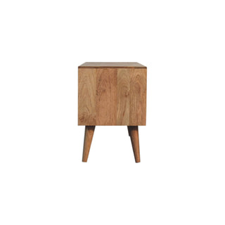 Cubana Media Unit, Mango Wood in Oak Finish