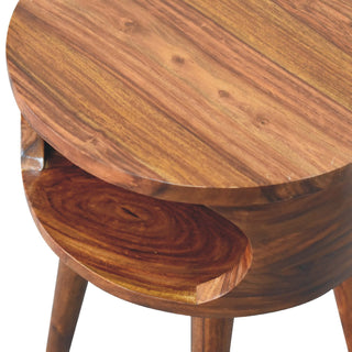 Alina Bedside Table in Honey Finish