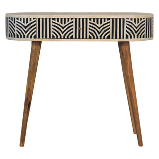 Edessa Console Table with Bone Inlay Fronts in Mango Wood