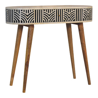 Edessa Console Table with Bone Inlay Fronts in Mango Wood