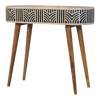 Edessa Console Table with Bone Inlay Fronts in Mango Wood