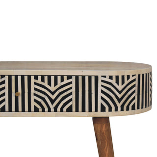 Edessa Console Table with Bone Inlay Fronts in Mango Wood