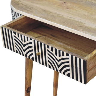 Edessa Console Table with Bone Inlay Fronts in Mango Wood