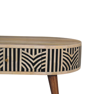 Edessa Coffee Table, Mango Wood and Bone Inlay