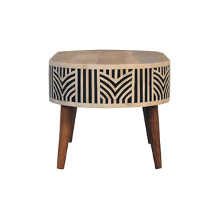 Edessa Coffee Table, Mango Wood and Bone Inlay