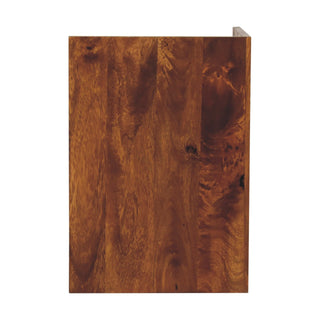 Open Frame Bedside Table, Chestnut Finish