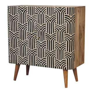 Edessa Cabinet with Mango Wood and Bone Inlay Fronts