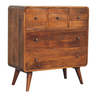 3 over 2 Drawer Chest, Chestnut