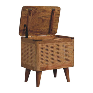 Woven Lid-up Storage Stool