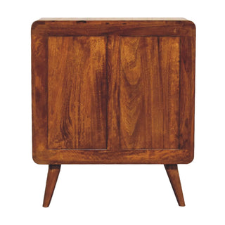 Mango Wood 2-over-2 Drawer Chest - Chestnut Finish