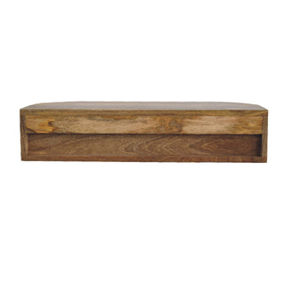 Ariella Floating Console Table in Mango Wood with Oak Finish