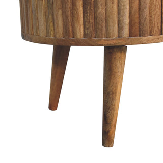 Stripe Coffee Table in Mango Wood with Oak Finish