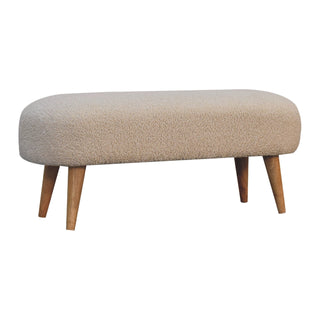 Bouclé Bench