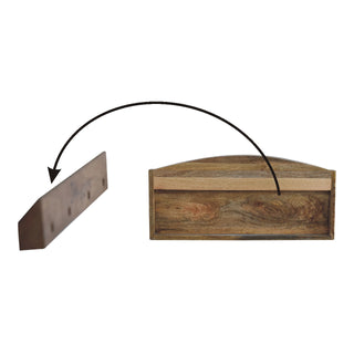 Larissa Wall Mounted Mango Wood Shelf