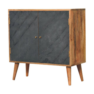 Slade Cabinet, Mango Wood in Grey Stone Finish