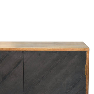 Slade Cabinet, Mango Wood in Grey Stone Finish