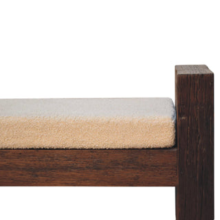 Reclaimed Wood Boucle Bench