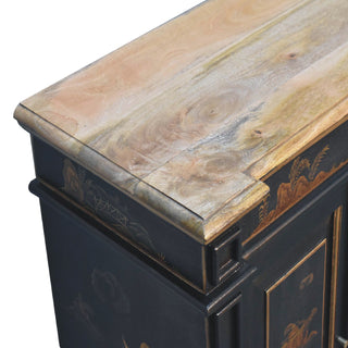 Mango Wood Oriental Design Cabinet
