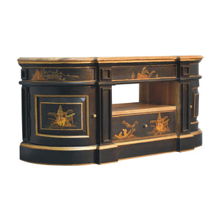 Mango Wood Oriental Design TV Stand