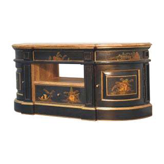 Mango Wood Oriental Design TV Stand