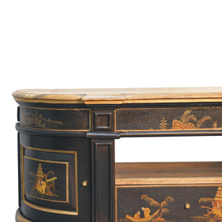 Mango Wood Oriental Design TV Stand