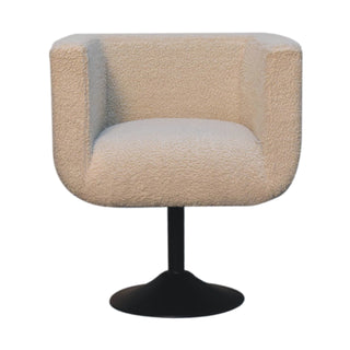 Boucle Swivel Chair