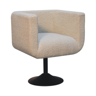 Boucle Swivel Chair