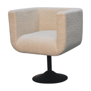 Boucle Swivel Chair