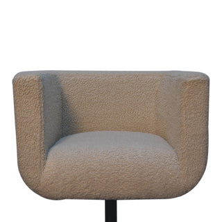 Boucle Swivel Chair