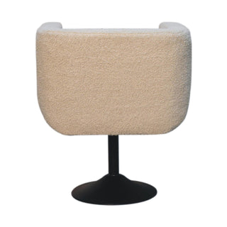 Boucle Swivel Chair