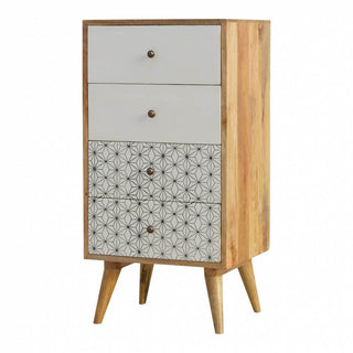 Prima 4 Drawer Tallboy, Mango Wood