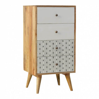 Prima 4 Drawer Tallboy, Mango Wood