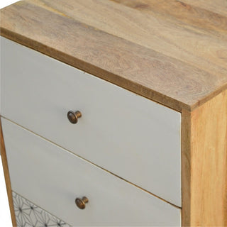 Prima 4 Drawer Tallboy, Mango Wood