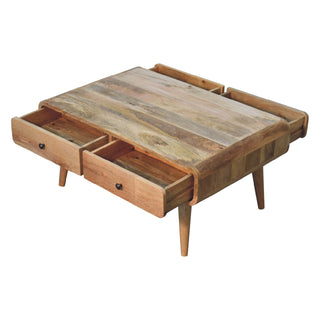 Sonata Coffee Table, Mango wood in Oak Finish