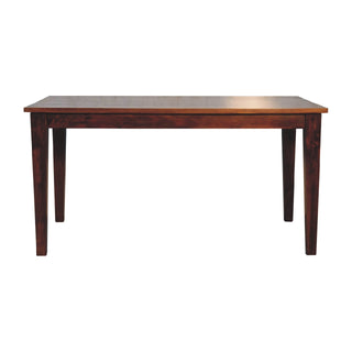 Classic Mango Wood Dining Table with Chestnut Finish