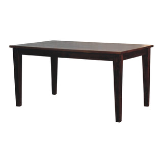Classic Mango Wood Dining Table with Chestnut Finish