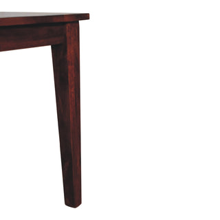 Classic Mango Wood Dining Table with Chestnut Finish