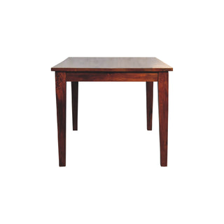 Classic Mango Wood Dining Table with Chestnut Finish