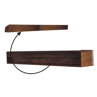 Lunar 2 Drawer Floating Console Table, Mango Wood